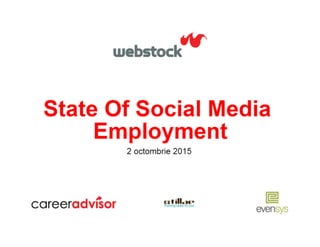 Social media employment - Webstock 2015