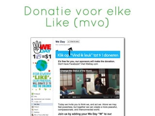 Donatie voor elke
   Like (mvo)
 