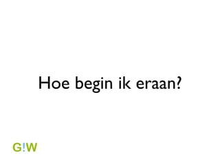 Obama 08

? november 2008, verkiezingsdag
 ? 115.000 followers op twitter
 ? 2.401.386 Facebook fans
    (versus McCain: 623.662)
 