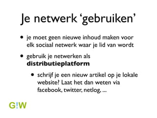 Facebook pagina
? meten = weten
? in totaal 1086 interacties
    ? 693 vind ik leuk
    ? 374 reacties
    ? 19 prikbordberichten
? 2449 unieke bezoekers
 