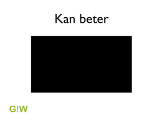 Aan de slag
? na een paar weken zal je een eigen netwerk
  uitgebouwd hebben
 ? probeer nieuwe dingen uit
 ? deel interessante artikels/leuke fotos met
    je netwerk en kijk welke informatie
    reactie uitlokt
 ? geef af en toe wat commentaar bij wat
    anderen posten
 