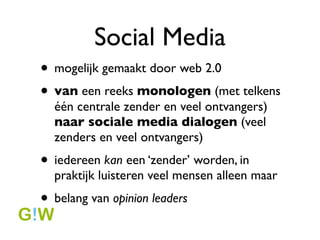 Een web 2.0 site
? laat gebruikers/bezoekers toe om te
  communiceren met andere
  gebruikers
? kan toelaten dat gebruikers zelf inhoud
  aanpassen (denk aan Wikipedia)

?  bezoekers passief informatie laten
  bekijken
 