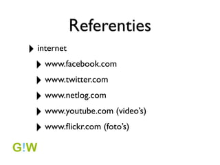 Best Practices
     video




             www.groenweb.be
 