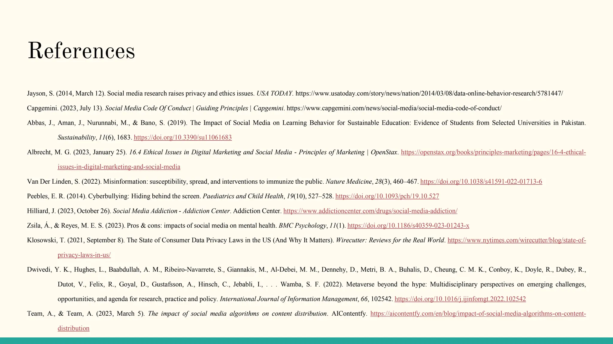 Social Media Ethics And Online Behavior pptx