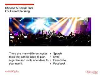 Choose A Social Tool
For Event Planning

 