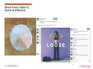 Short Form Video Is
Quick & Effective

15

 