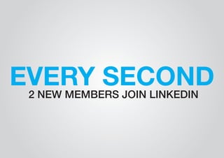 EVERY SECOND 2 NEW MEMBERS JOIN LINKEDIN 
 