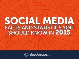 Social Media Facts and Statistics You
Should Know In 2015
 
