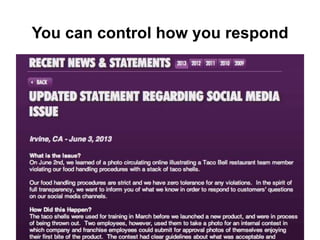 You can control how you respond
 