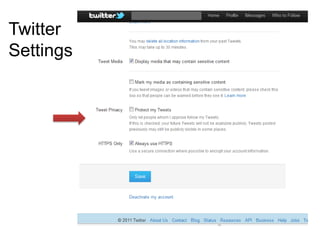 Twitter
Settings
 