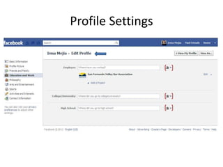 Profile Settings
 