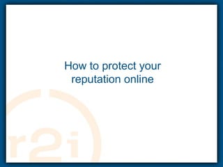 Ability to post events, presentations, tweets, your blog, etc.