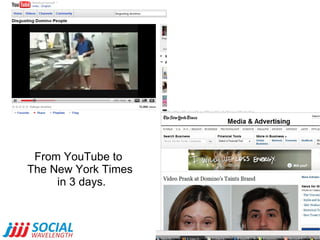 From YouTube to  The New York Times in 3 days. 