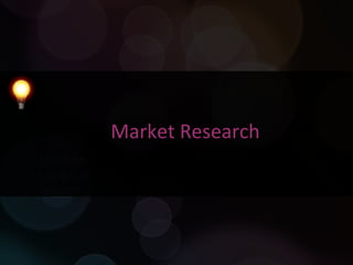 Market Research Having access to tens of millions of consumers who are openly talking about their rational and emotional needs is a newly discovered goldmine for market research. 