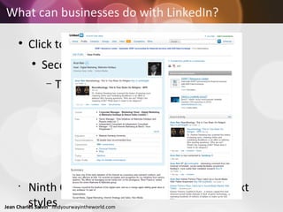 What can businesses do with LinkedIn? 