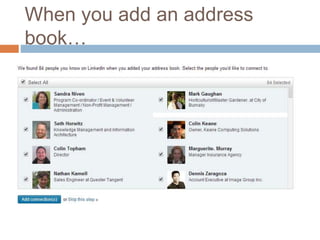 When you add an address 
book… 
 