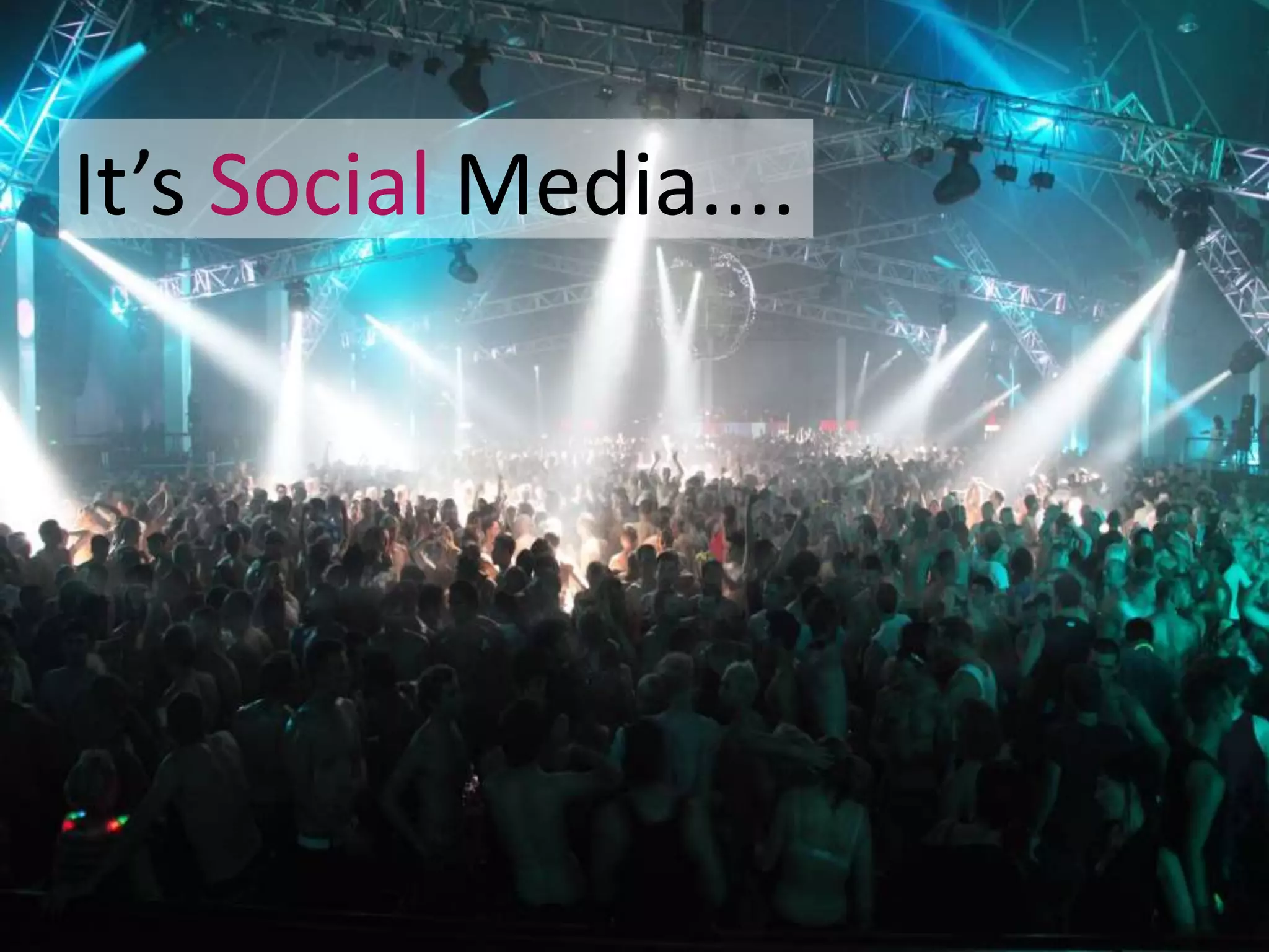 It’s Social Media....
 