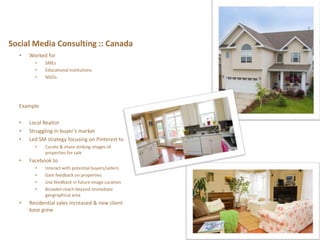 Social Media Consulting :: Canada
  •   Worked for
        •   SMEs
        •   Educational institutions
        •   NGOs
...
