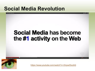 Social Media Revolution
https://www.youtube.com/watch?v=2IcpwISszbQ
 