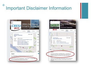 +
Important Disclaimer Information
 