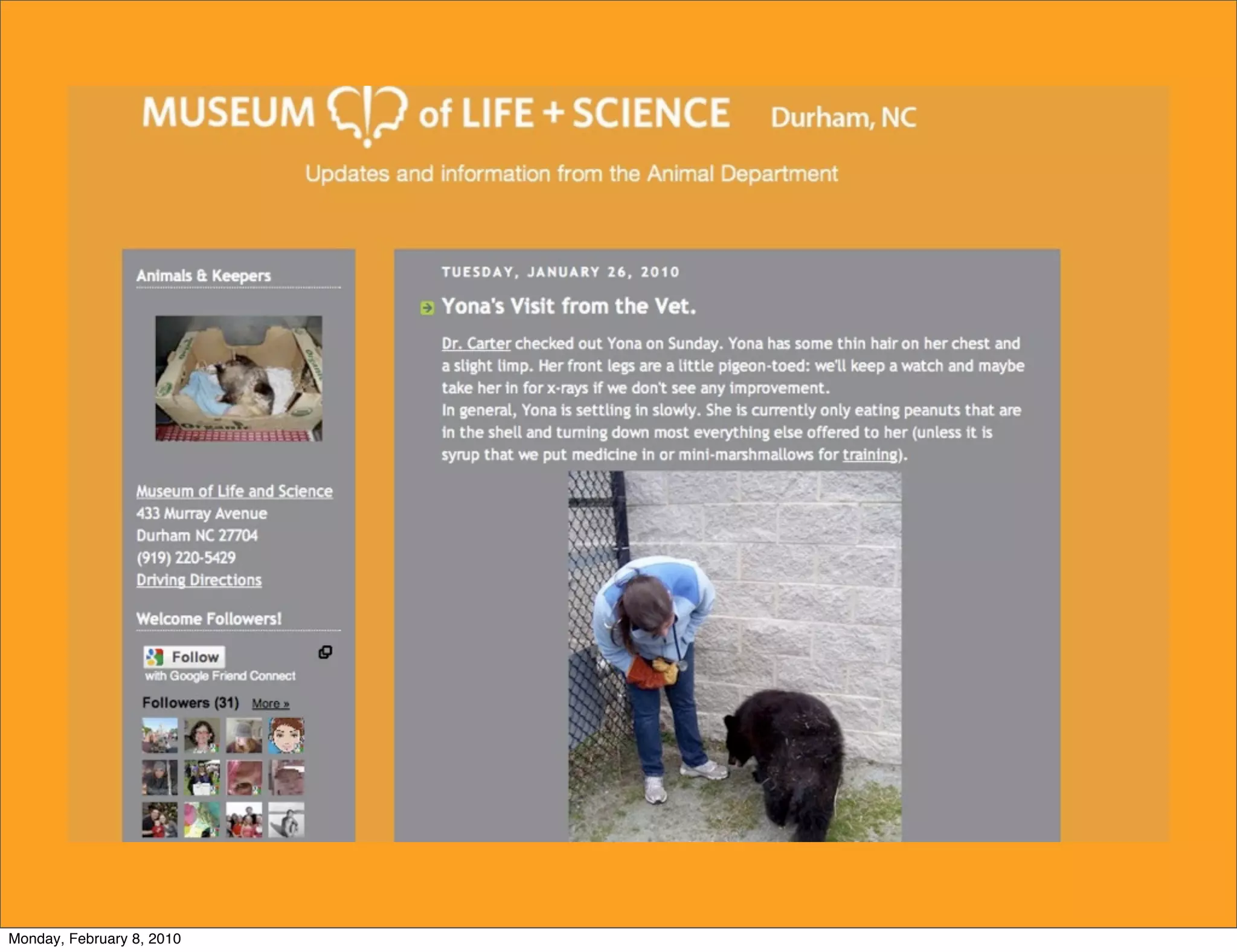 Monday, February 8, 2010
 