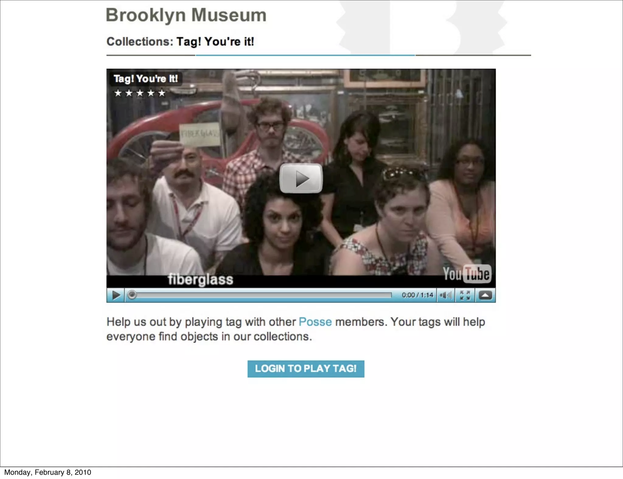 Monday, February 8, 2010
 