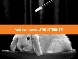 And then came...THE INTERNET!
 