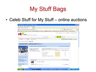 My Stuff Bags Celeb Stuff for My Stuff – online auctions 