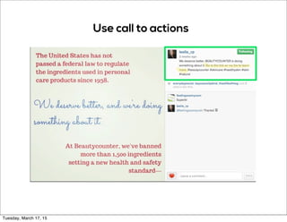 Use call to actions
Tuesday, March 17, 15
 