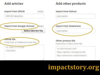 impactstory.org
 