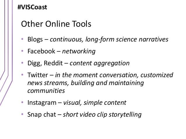 social media for science communication viscoast 2015 form of science
