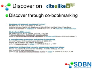 Discover on
Discover through co-bookmarking
 