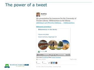 The power of a tweet
 