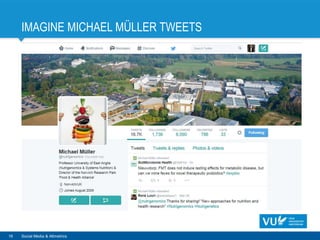 IMAGINE MICHAEL MÜLLER TWEETS
16 Social Media & Altmetrics
 