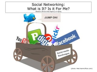 Title Social Networking: What is It? Is it For Me? Western Illinois Area Agency on Aging {photo: Matt Hamm/flickr.com} 