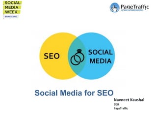 Social Media for SEO

Navneet	
  Kaushal	
  
CEO	
  
PageTraﬃc	
  

 