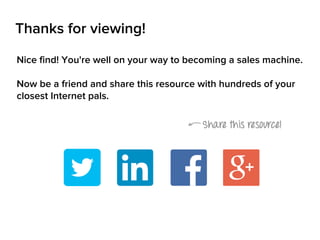 Thanks for viewing!
Nice find! You're well on your way to becoming a sales machine.
Now be a friend and share this resource with hundreds of your
closest Internet pals.

 