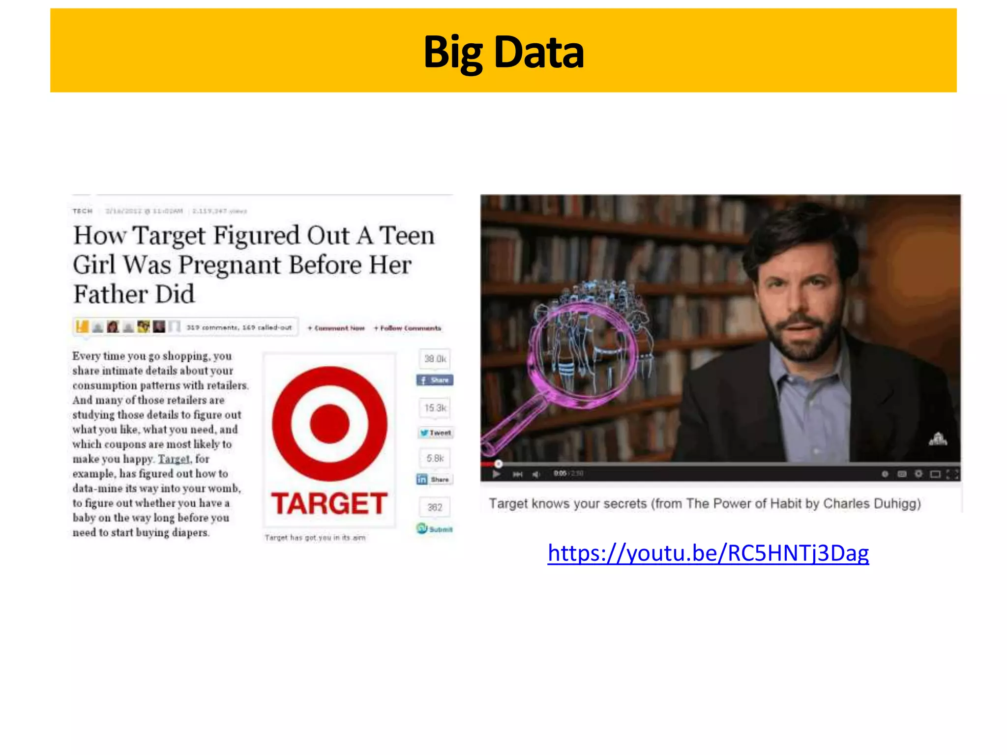 https://youtu.be/RC5HNTj3Dag
Big Data
 