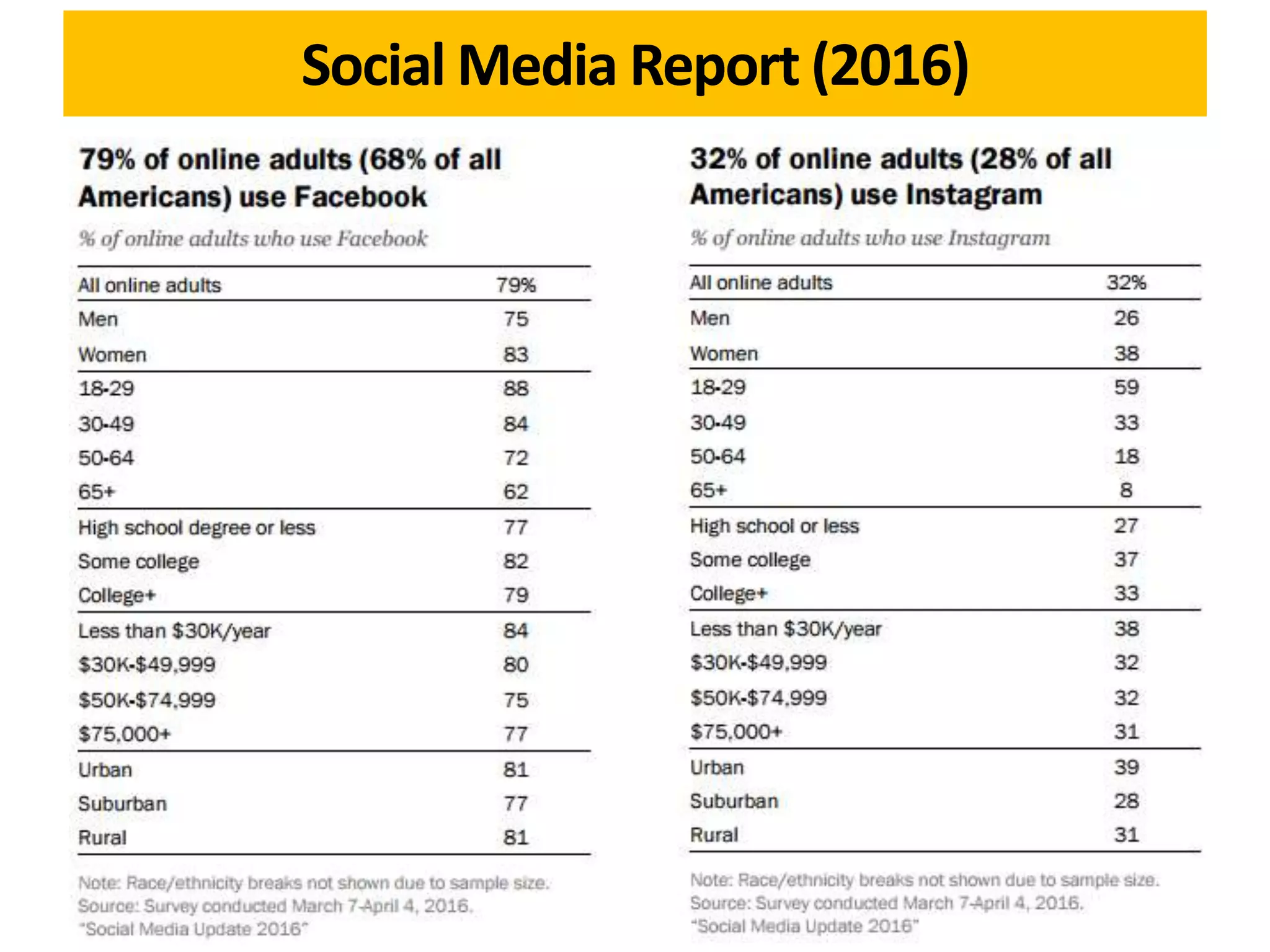 Social Media Report (2016)
 