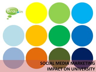 SOCIAL MEDIA MARKETING
   IMPACT ON UNIVERSITY
 