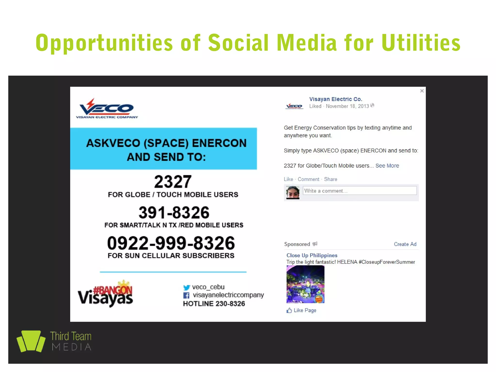 Opportunities of Social Media for Utilities
 