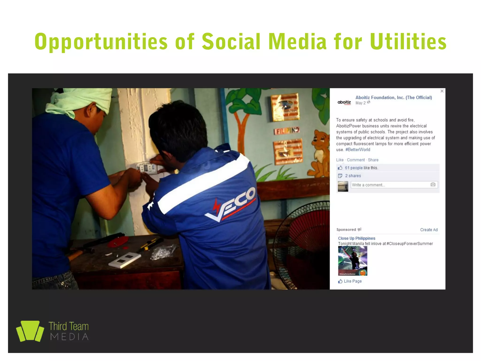 Opportunities of Social Media for Utilities
 