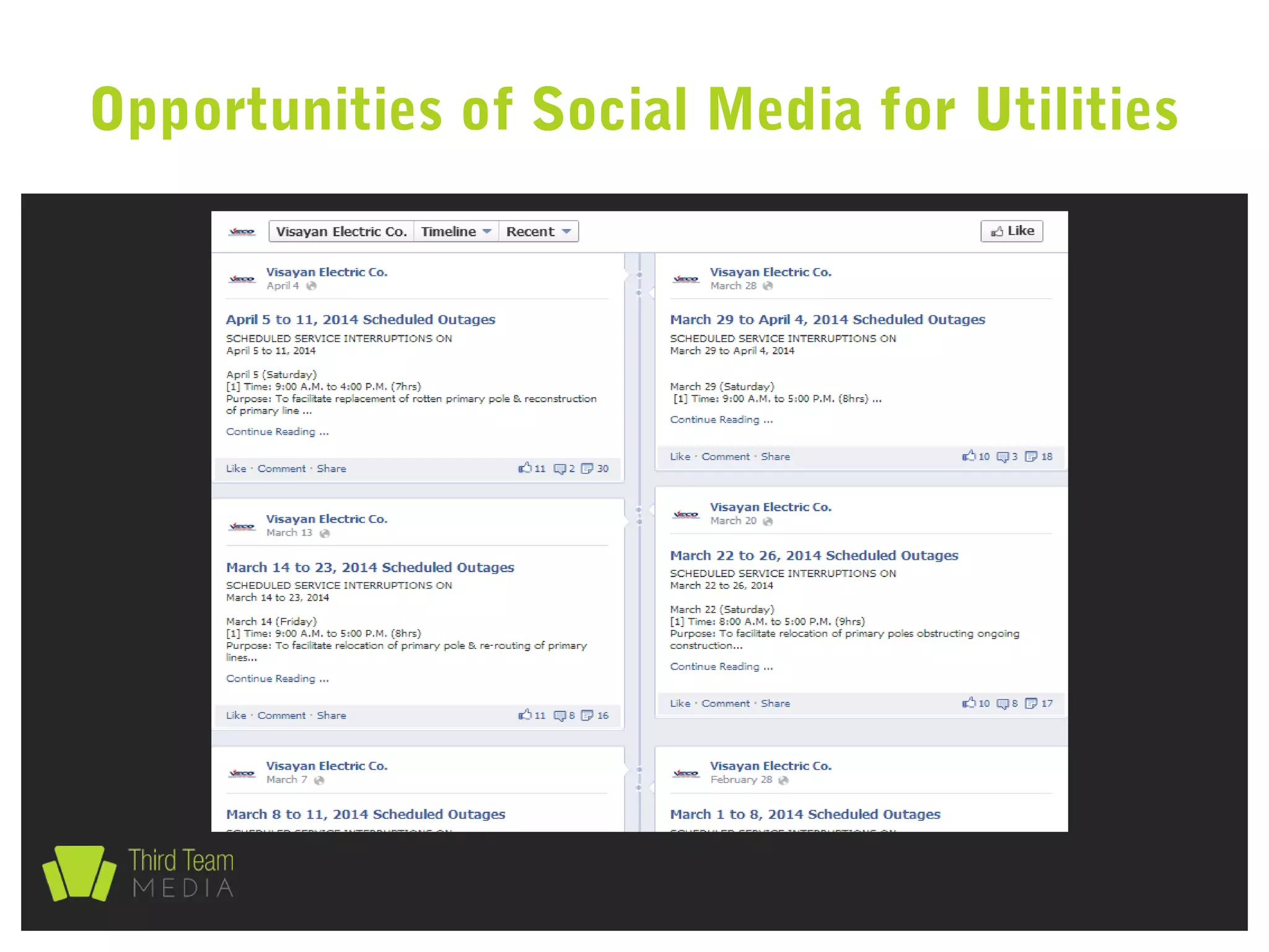 Opportunities of Social Media for Utilities
 