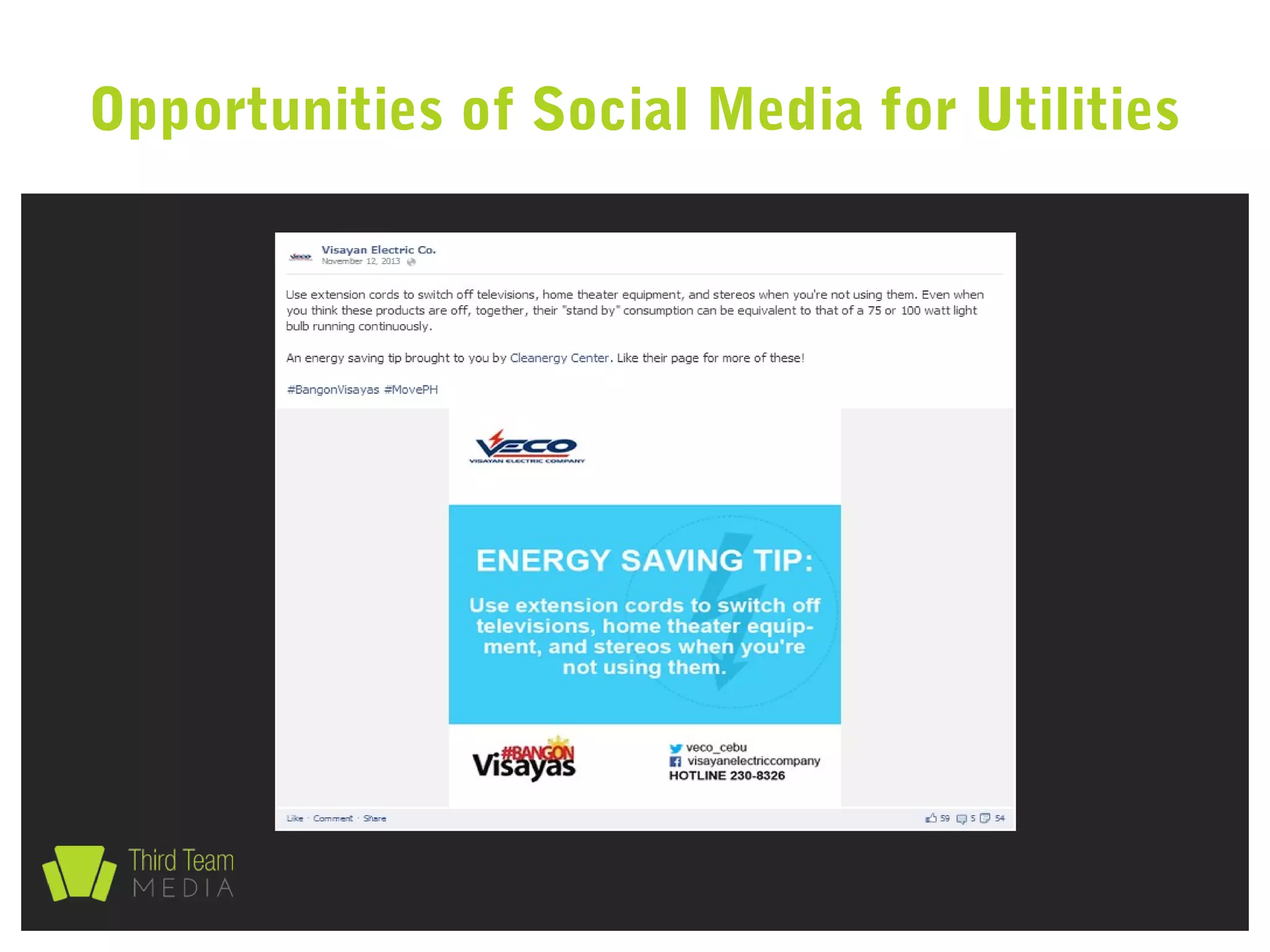 Opportunities of Social Media for Utilities
 