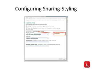 Configuring Sharing-Styling 