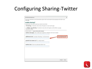 Configuring Sharing-Twitter 