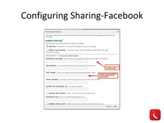 Configuring Sharing-Facebook 