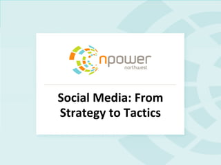 Social Media: From
Strategy to Tactics
 