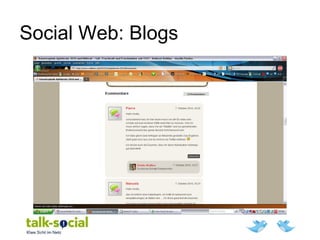 Social Web: Blogs
 