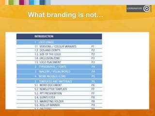 What branding is not…
 